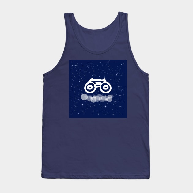 binoculars, optics, approximation, vision, technology, light, universe, cosmos, galaxy, shine, concept Tank Top by grafinya